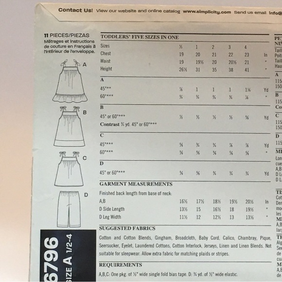 Bundle of (3) Toddler Sewing Patterns - Picture 6 of 8
